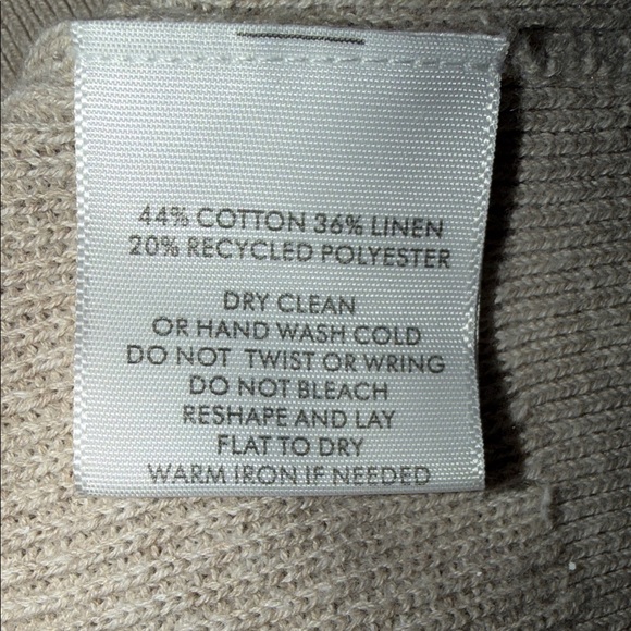 White + Warren Light Tan Button-Down Women's Shirt NWT Cotton blend Cardigan - Picture 8 of 11